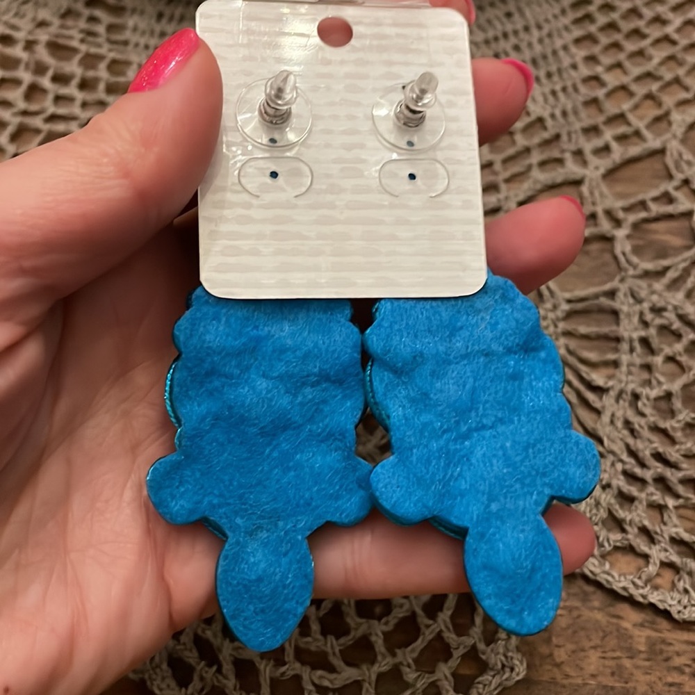Designer jewelled handmade NWT earrings - Picture 3 of 3